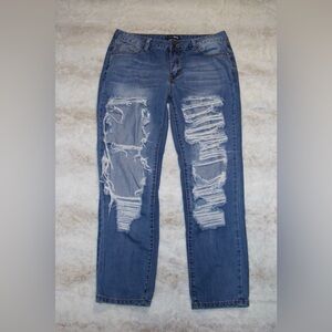 Fashion Nova Women's Distressed 29" Jeans